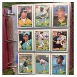 Three Large Books of 1991,92,93 Topps Baseball Mixed Lot in Binders, 3 Large Books Total