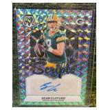 2024 Panini Mosaic #SC-SCL Sean Clifford Scripts Silver Prizm Auto GB Packers