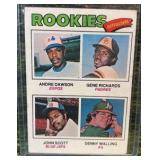 1977 Topps #473 Rookie Outfielders Andre Dawson Gene Richards Scott Walling RC