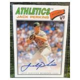 2026 Topps Heritage Jack Perkins Rookie on card Autograph #JP Auto RC