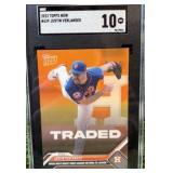 JUSTIN VERLANDER Traded to Houston Astros 2023 Topps Now #639 SGC Graded 10
