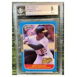 Mark McGwire RC 1987 Donruss Highlights Rookie Card#27 BSG 9! Oakland A's