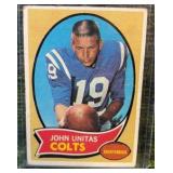 1970 Topps Football Johnny Unitas #180 Baltimore Colts HOF