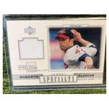 2001 Upper Deck UD Pros & Prospects ROBERTO ALOMAR Specialty Jersey Relic #S-RA