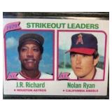 1980 Topps #206 Angels Nolan Ryan/ Astros J.R. Richard Strikeout Leaders