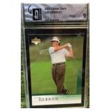 2001 Upper Deck Tim Herron #6 Rookie RC Graded 9