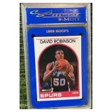 1989 Hoops David Robinson Graded 9 MINT San Antonio Spurs ROOKIE