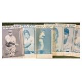 Lot of Vintage Players Baseball Great Hall of Famer 7 Cards