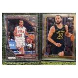 Stephon Curry LOT! 2020-21 Panini Prizm - USA Basketball  #10, & 2025-26 Topps Chrome  #201