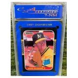 1987 Donruss #46 MARK MCGWIRE CSA 7 NM Oakland Athletics