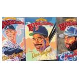 1992 Donruss Diamond Kings 3 Card Lot Steve, Avery, Dave Winfield and Brian McRae /10,000
