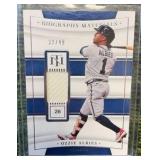 Ozzie Albies 2022 Panini National Treasures Baseball BioMaterials #BIO-OA /49