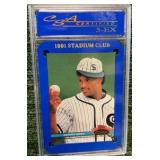 1991 Topps Stadium Club Sammy Sosa #6 Graded 5 Chicago White Sox