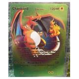 CHARIZARD V Green Foil Fan Art Display Card, HP 220 M/NM