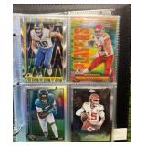 NFL Topps chrome binder inserts parallels