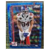 Topps Chrome 2025 Theo Johnson Giants Rookie Blue Refractor /150