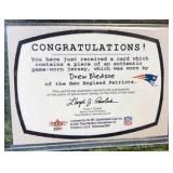 2001 FLEER SHOWCASE PATCHWORKS DREW BLEDSOE JERSEY
