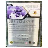 2004 Upper Deck Football Daunte Culpepper Minnesota Vikings UD Game Jersey #DCGJ