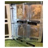 1996 Danbury Mint 22kt Gold Baseball Cards Set With Binder- Most Cards included,missing some.