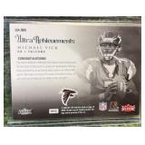 2006 Fleer Ultra Michael Vick Ultra Achievements GU Jersey Relic Falcons Patch