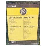 1986 Fleer #649 Eric Plunk / Jose Canseco Rookie Major League Prospects Oakland