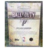 2025-26 Topps Chrome Basketball Dlyan Harper Ball of Duty- San Antonio Spurs RC Rookie Card