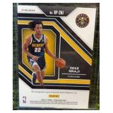2020-21 Panini Prizm Zeke Nnaji Rookie Penmanship Auto Silver #RP-ZNJ Nuggets