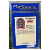 1989 Hoops David Robinson Graded 9 MINT San Antonio Spurs ROOKIE