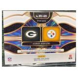 2025 Panini Select- Red Prizm Multiverse Aaron Rodgers Dual Patch #MVJ-ARS