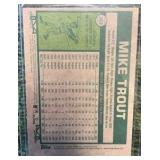 2026 TOPPS HERITAGE MIKE TROUT BLUE SPARKLE BASEBALL CARD #163