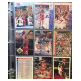 ALL Michael Jordan Binder, Chicago Bulls 6 Pages by 9 Cards per Page = 54 Cards in Total!  All throughout his career!