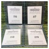 (4) 1997 Panini WWF Superstars Rocky Maivia The Rock Rookie #'s116 117 118 119