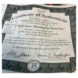 Bradford Exchange 'Bart Starr: Winning The First One' Green Bay plate w/COA