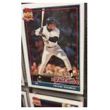 Three Large Books of 1991,92,93 Topps Baseball Mixed Lot in Binders, 3 Large Books Total