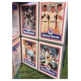 Mickey Mantle Booklet Cards & Story included! 5 Pages of Cards in Total