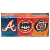 California Select Raisins! MLB TEAMS: Yankees, Cubs, Tigers, & Braves with Raisins- Sealed!