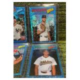 2026 Topps Heritage Light Blue Sparkle Refractor Lot Of 4 Cards.