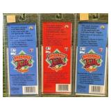 1989 Topps BASEBALL TALK Sound Cards 3 sets #16,6, and 10 In Original Packaging