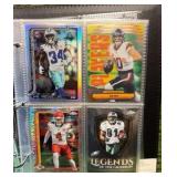 NFL Topps chrome binder inserts parallels