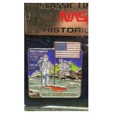 Classic Limited Edition NASA Pin Set- Historical 4 Pins with Holder.