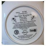 Bradford Exchange 'Bart Starr: Winning The First One' Green Bay plate w/COA