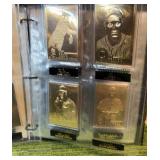 1996 Danbury Mint 22kt Gold Baseball Cards Set With Binder- Most Cards included,missing some.