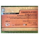PRIEST HOLMES 2003 Flair Sweet Swatch Jersey Oversized Card /146 CHIEFS