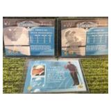 Set of 3 - 2004 Upper Deck Tiger Woods 'Etched in History' - #57,58,& 43
