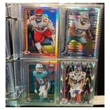 NFL Topps chrome binder inserts parallels