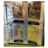 1996 Danbury Mint 22kt Gold Baseball Cards Set With Binder- Most Cards included,missing some.