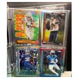 NFL Topps chrome binder inserts parallels