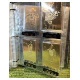 1996 Danbury Mint 22kt Gold Baseball Cards Set With Binder- Most Cards included,missing some.