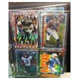 NFL Topps chrome binder inserts parallels
