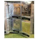 1996 Danbury Mint 22kt Gold Baseball Cards Set With Binder- Most Cards included,missing some.